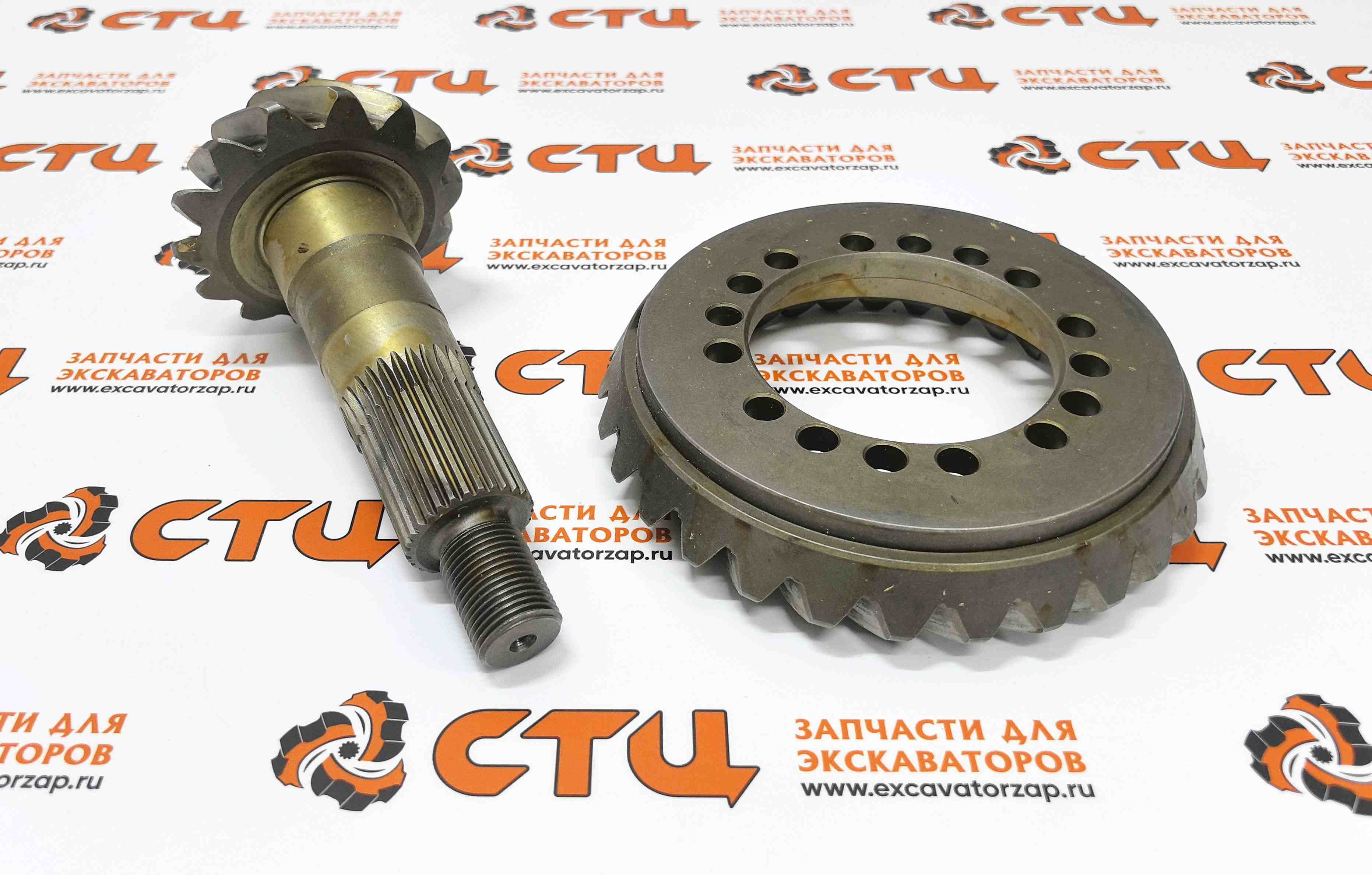 Главная пара 4475.205.108, 4475205108, 4475-205-108 (аналог, Турция) переднего моста экскаватора погрузчика HYUNDAI H940S