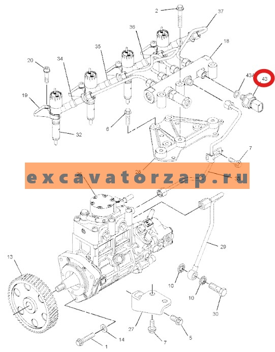 Запчасти для двигателя PERKINS