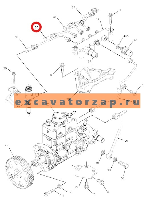 Запчасти для двигателя PERKINS