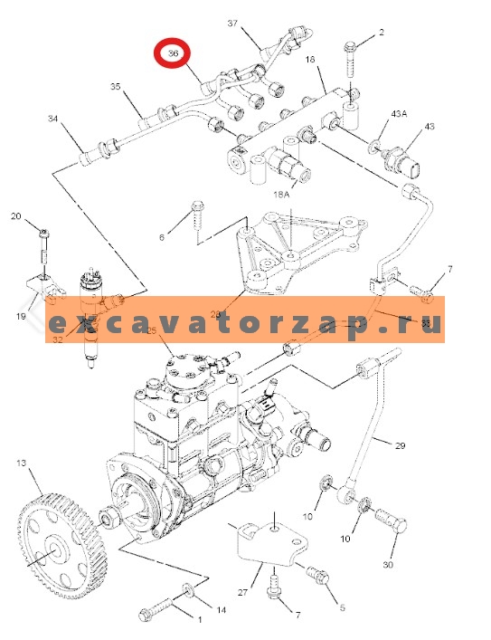 Запчасти для двигателя PERKINS