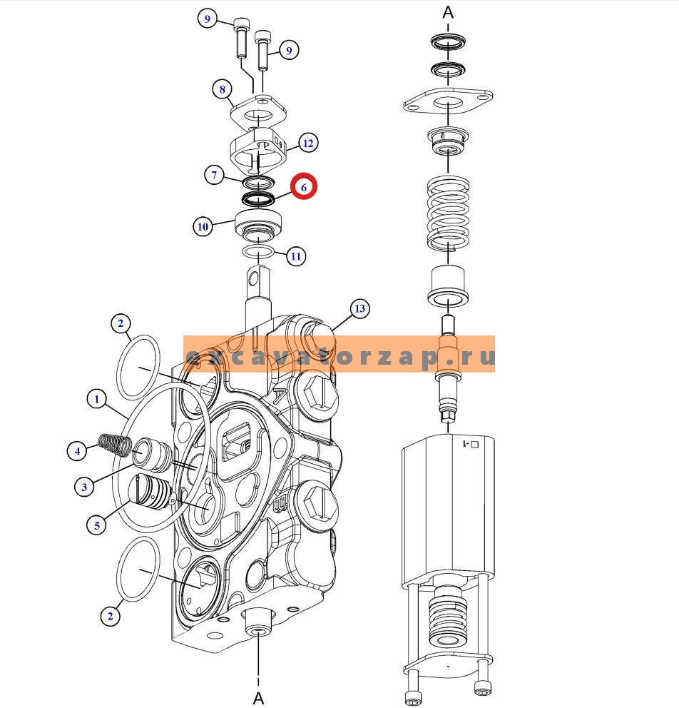 Запчасти для CAT 428/432/434/444