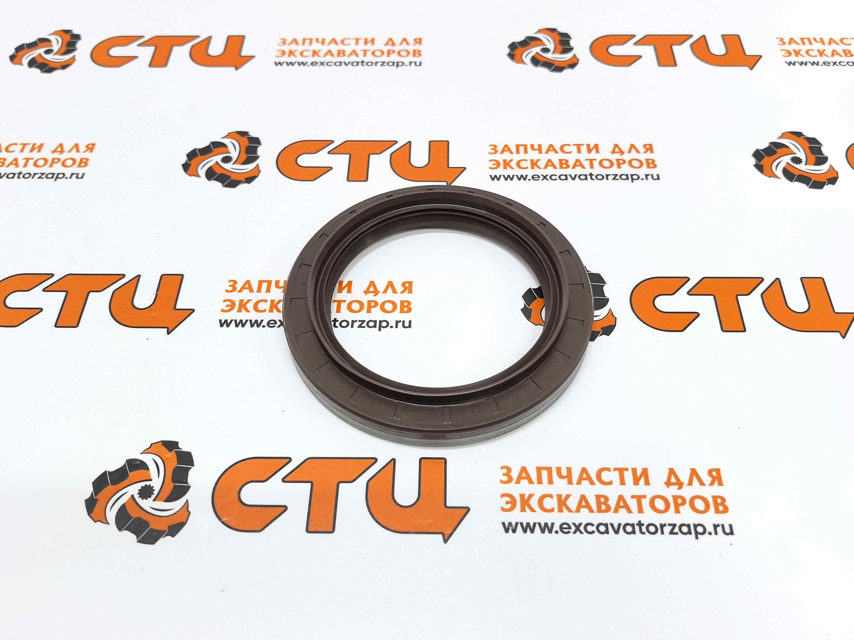 Сальник хвостовика КПП экскаватора Hyundai ZGAQ-01087, ZGAQ-02057, 0734-319-718, 0734319718, 0734.319.718 (КОРЕЯ)
